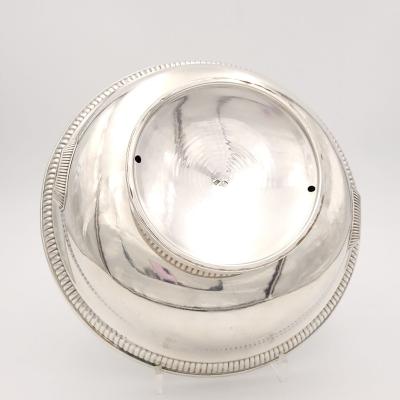 Danish Silver Hot Water Dish late 19th Century