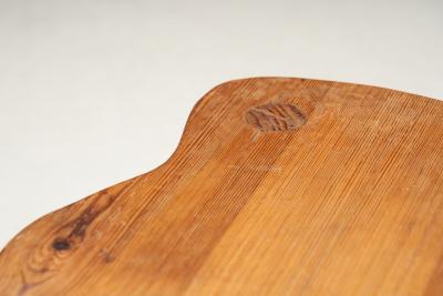 Danish Solid Pine Tripod Stool Denmark 1960s