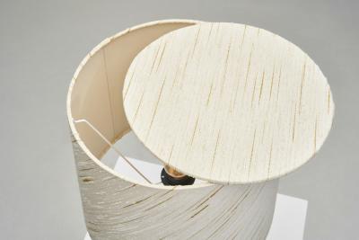 Danish Solid Wood Tear Drop Table Lamp Denmark 20th Century