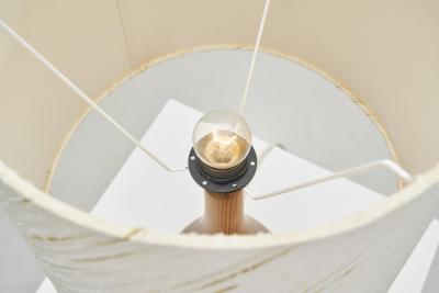 Danish Solid Wood Tear Drop Table Lamp Denmark 20th Century
