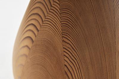 Danish Solid Wood Tear Drop Table Lamp Denmark 20th Century
