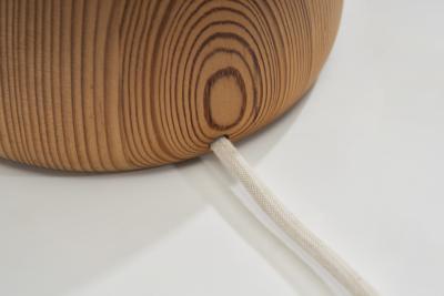 Danish Solid Wood Tear Drop Table Lamp Denmark 20th Century