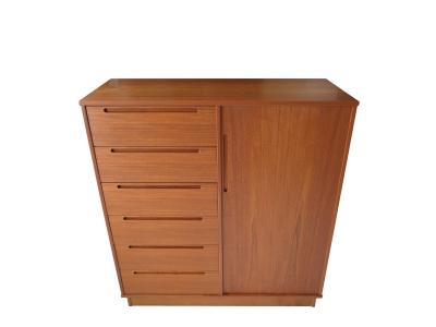 Danish Teak Gentleman s Chest Armoire by Nils Jonsson for Torring