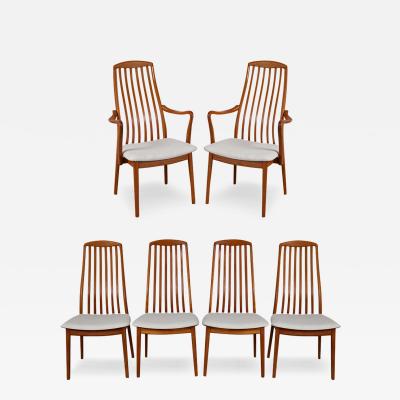 Danish Teak Mid Century Dining Chairs Set of 6