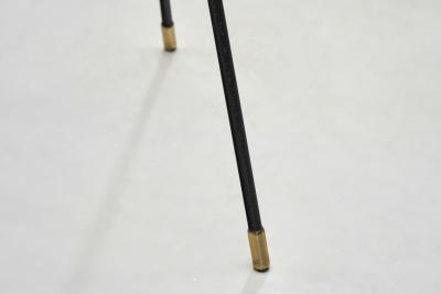 Danish Tripod Floor Lamp in Brass and Lacquered Metal Denmark Mid 20th Century