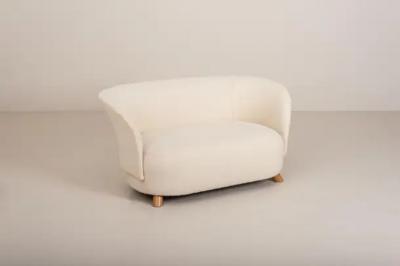 Danish Two Seater Sofa Upholstered in Casentino Tuscan Fabric Denmark 1940s