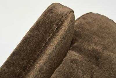 Danish Wingback Armchair with Oak Legs Denmark ca 1940s