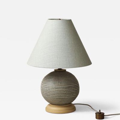 Danish pottery lamp
