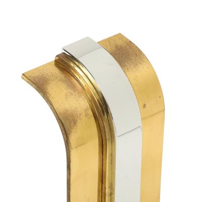 Danny Alessandro Danny Alessandro Andirons Brass Nickel Chrome 1980s