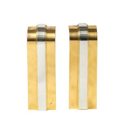 Danny Alessandro Danny Alessandro Andirons Brass Nickel Chrome 1980s