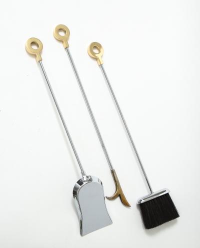 Danny Alessandro Danny Alessandro Chrome Brass Fire Tools