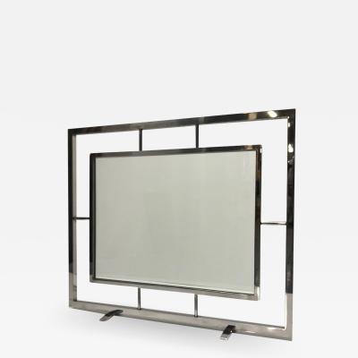 Danny Alessandro Danny Alessandro Chrome and Glass Fire Screen