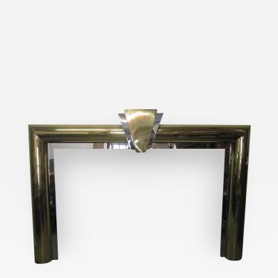 Danny Alessandro Fireplace Surround in Brass and Chrome by Danny Alessandro