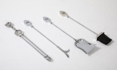 Danny Alessandro Modernist Chrome Fire Tools Danny Alessandro