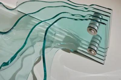 Danny Lane Danny Lane Hand Shaped Glass Shell Coffee Table for Fiam 1989