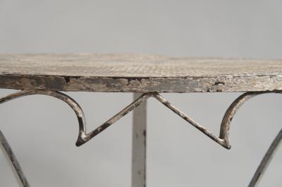 Dansen Style Painted Round Iron Table