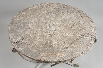 Dansen Style Painted Round Iron Table