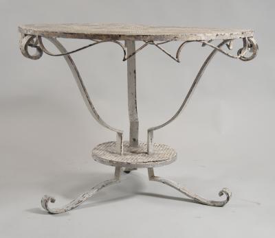 Dansen Style Painted Round Iron Table