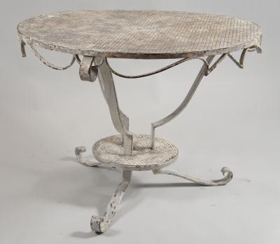 Dansen Style Painted Round Iron Table