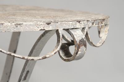 Dansen Style Painted Round Iron Table