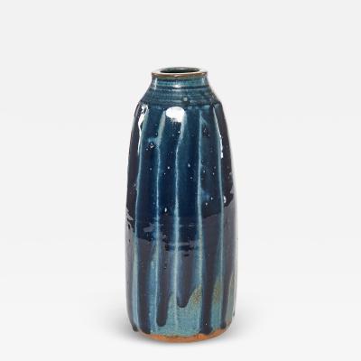 Dark Blue Glazed Vase