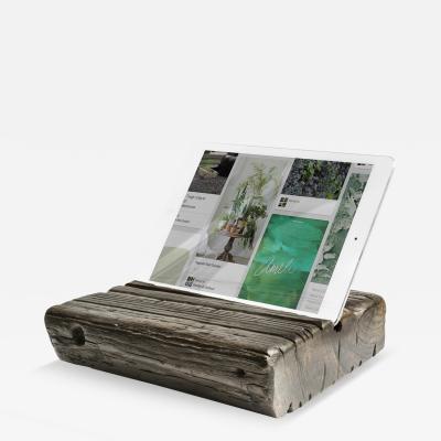 Dark Reclaimed Wood Tablet Holder