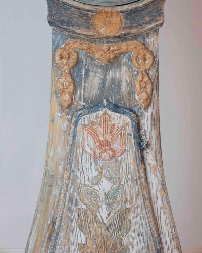 Dated 1809 Swedish Longcase Clock with Original Folk Art Decoration