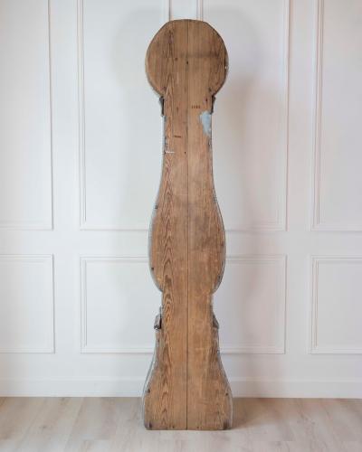 Dated 1809 Swedish Longcase Clock with Original Folk Art Decoration