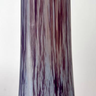 Daum Nancy Art Deco Monumental Egyptian Purple Art Glass Soliflore Vase by Daum Nancy