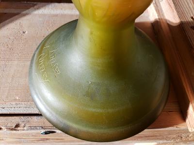 Daum Nancy Daum Nancy Vase Art Nouveau Cameo French Art Glass 20 5 inches