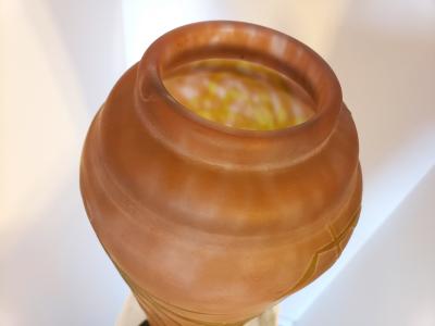 Daum Nancy Daum Nancy Vase Art Nouveau Cameo French Art Glass 20 5 inches