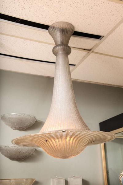 Daum Nancy Large Daum Nancy Art Deco Chandelier