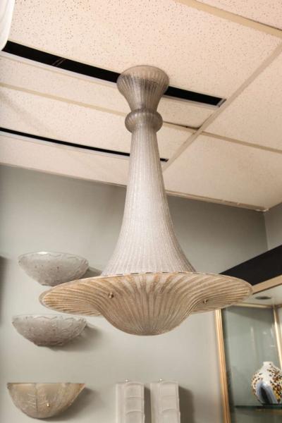 Daum Nancy Large Daum Nancy Art Deco Chandelier