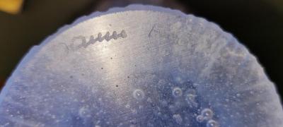 Daum Orchid Amethyst Pate de Verre Vase