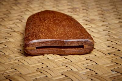 Dave Jacobson Knife with Redwood Burl Handle and Teak Knife Sheath USA 2023