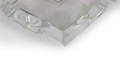 David Barrett American Crystal Barrett Column Table Lamp