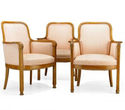 David Blomberg Armchairs David Blomberg attributed Circa 1909