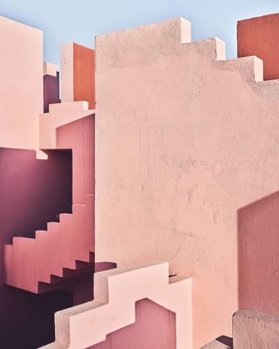 David Burdeny Pink Stairs Calpe Spain