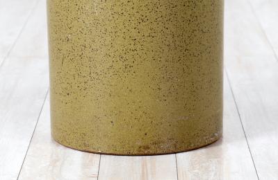 David Cressey California Modern Pro Artisan Olive Green Stoneware Planter by David Cressey