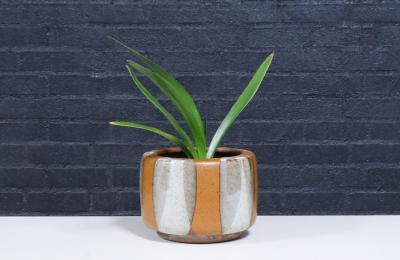 David Cressey Californian Pro Artisan Flame Glaze Tire Planter by David Cressey John Follis