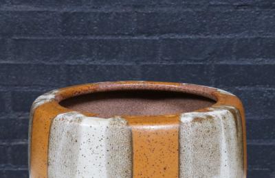 David Cressey Californian Pro Artisan Flame Glaze Tire Planter by David Cressey John Follis