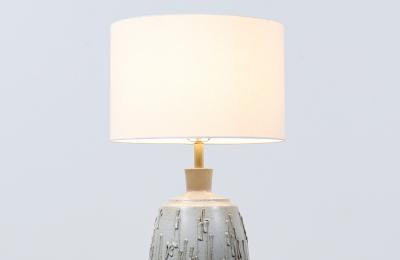 David Cressey David Cressey Glazed Drip Texture Ceramic Table Lamp for Architectural Pottery