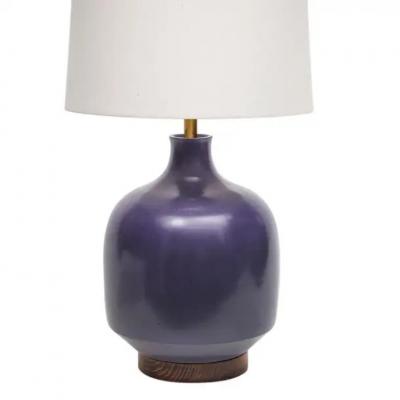 David Cressey David Cressey Table Lamp Glazed Ceramic Violet