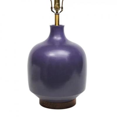David Cressey David Cressey Table Lamp Glazed Ceramic Violet