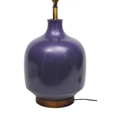 David Cressey David Cressey Table Lamp Glazed Ceramic Violet