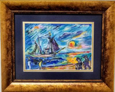 David Davidovich Burliuk David Burliuk Watercolor on paper Untitled