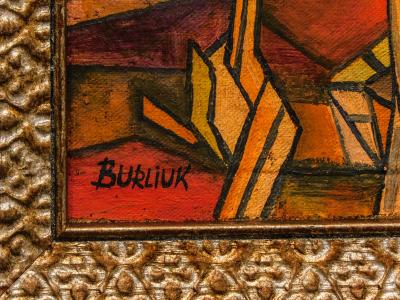 David Davidovich Burliuk David Burliuk untitled abstract oil on canvas