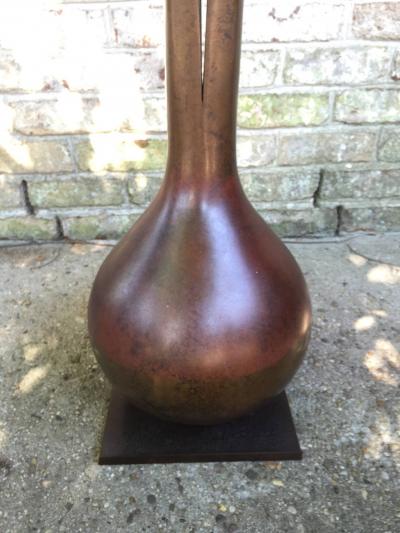 David Ebner David Ebner Bronze Scallion Floor Sculpture Signed