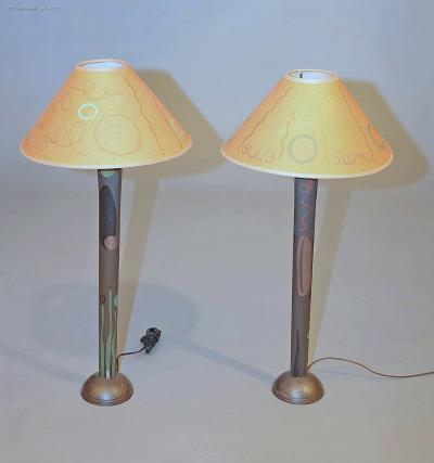 David Ebner Pair of Table Lamps by David Ebner and Ivan Barnett