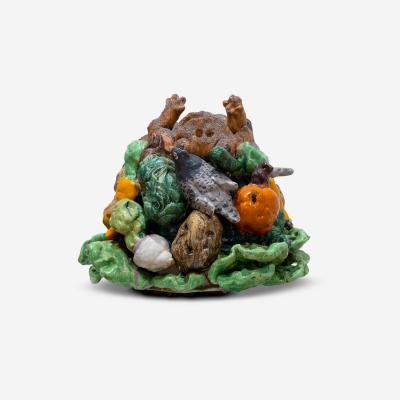 David Gilhooly Breadfrog Making a Vegetable Stew of Himself